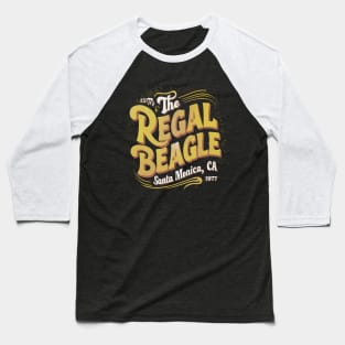 The Regal Beagle Santa Monica White yellow colors Baseball T-Shirt